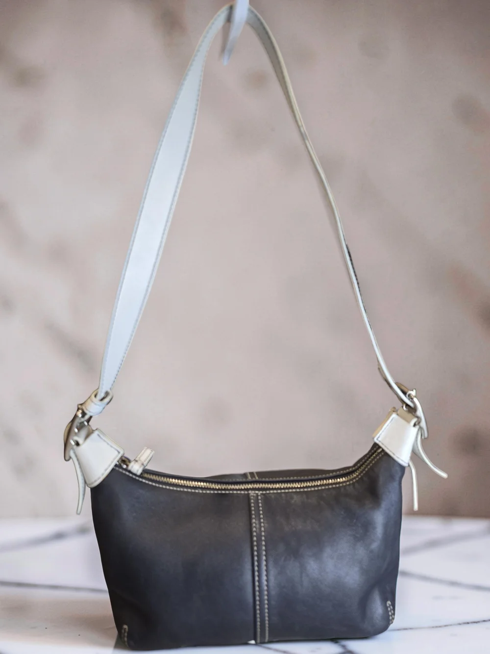 Vintage Y2K Coach Legacy Demi Hobo Bag Leather